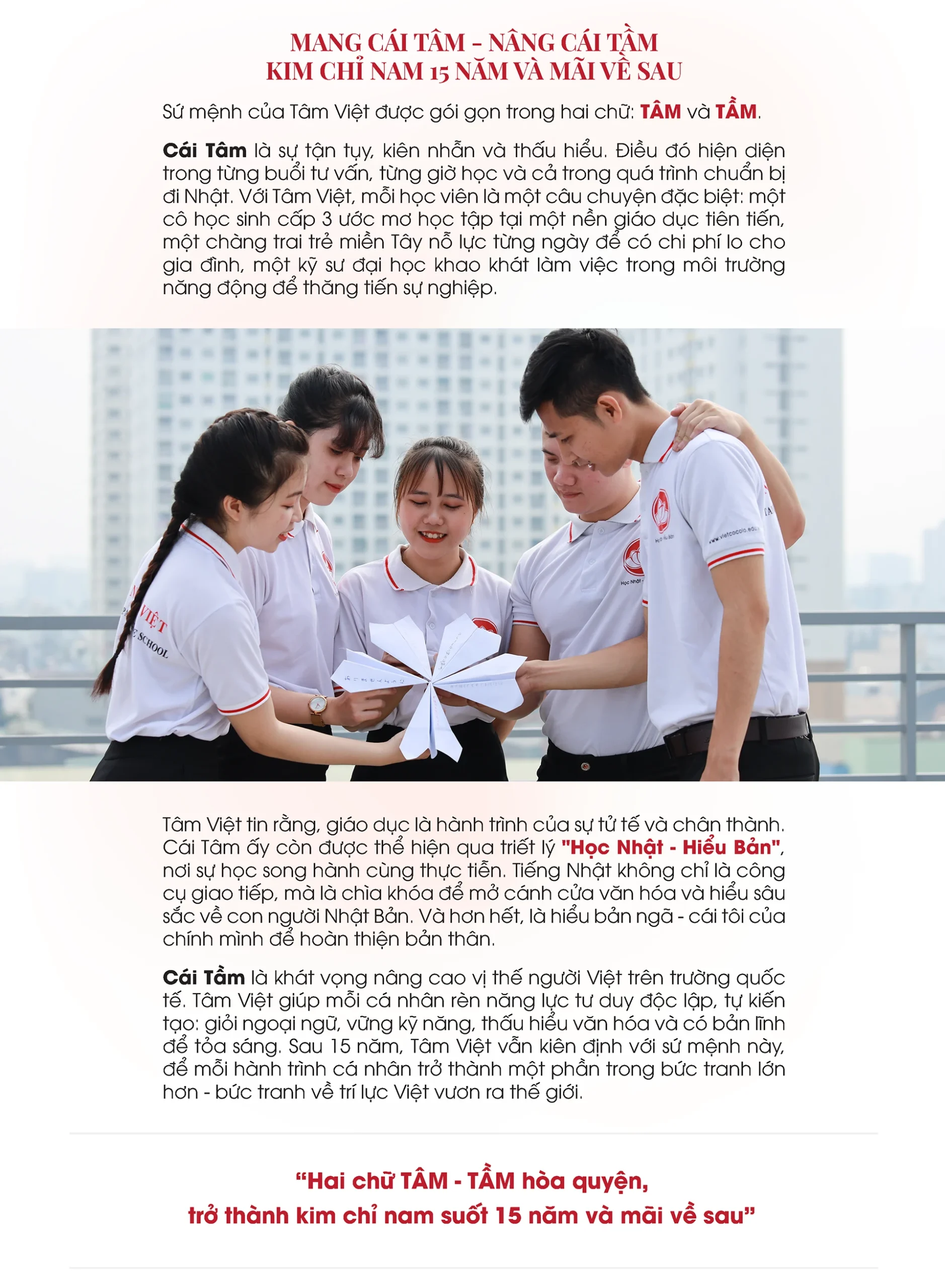 KHỞI TÂM ƯỚC MƠ VIỆT VƯƠN TẦM ĐẾN NHẬT BẢN