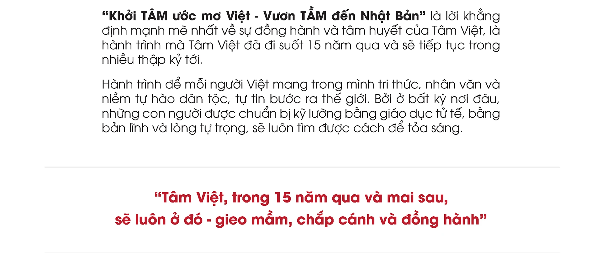 KHỞI TÂM ƯỚC MƠ VIỆT VƯƠN TẦM ĐẾN NHẬT BẢN