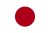 Japan square flag icon